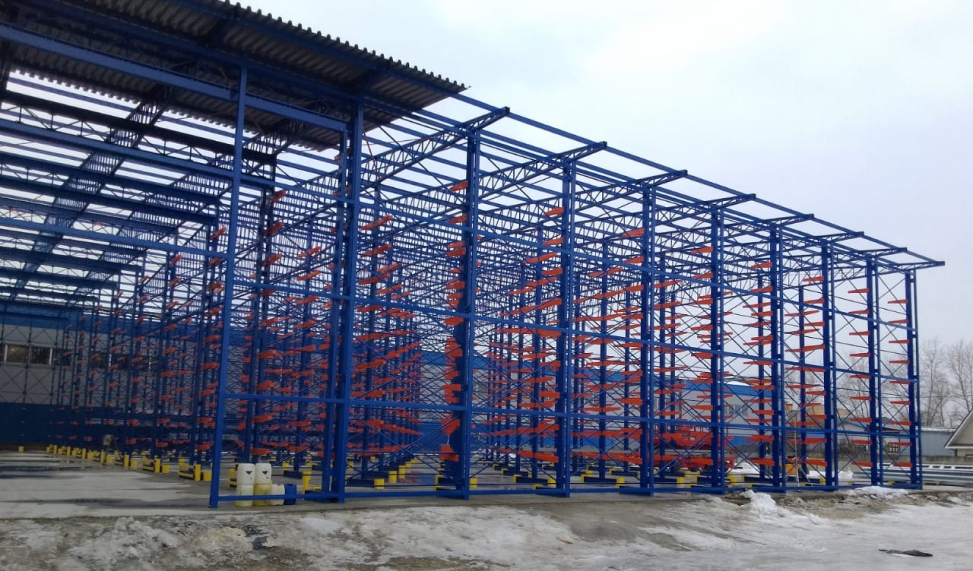 Сборка и монтаж быстровозводимого консольного склада