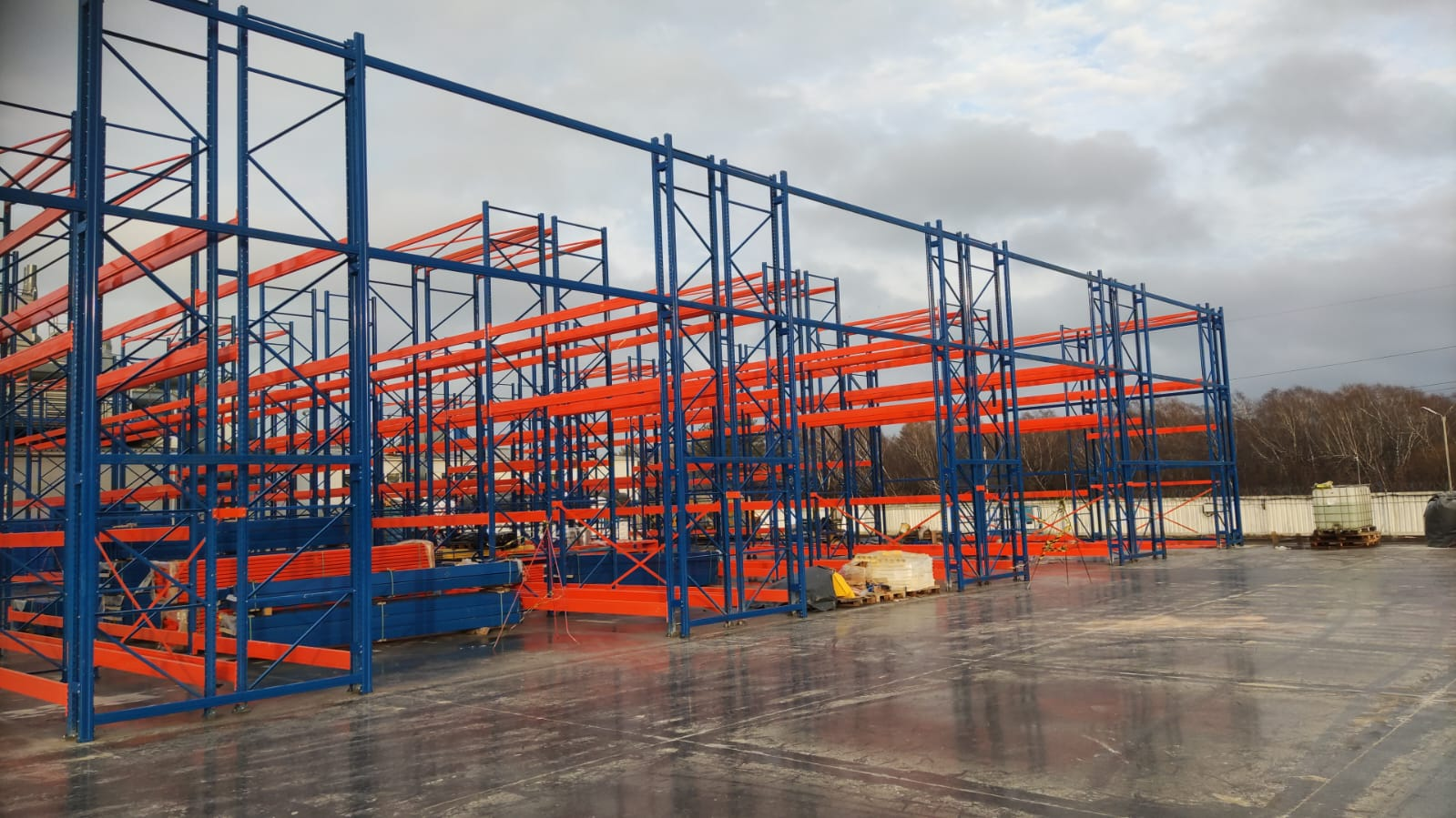 Монтажные работы по строительству снс склада