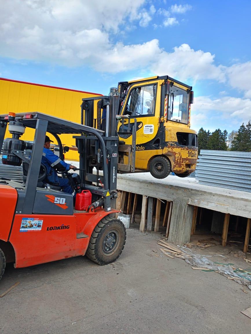 Доставка спец. техники для монтажа быстровозводимого склада