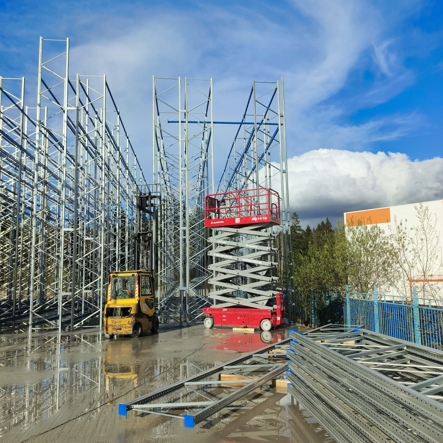 Монтаж быстровозводимого здания